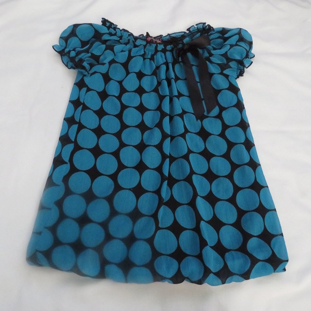Girls Tempted Girls Black/Blue Dressy Top